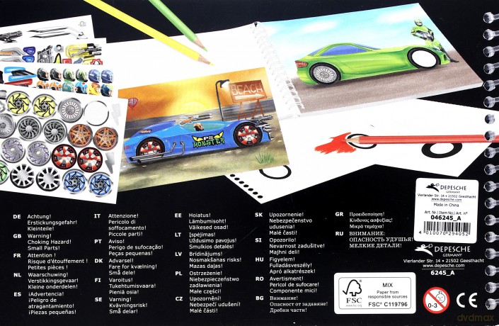 Szkicownik podręczny. Monster cars