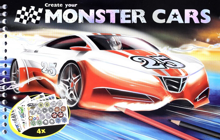 Szkicownik podręczny. Monster cars
