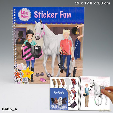 Zestaw z naklejkami miss melody 8465a