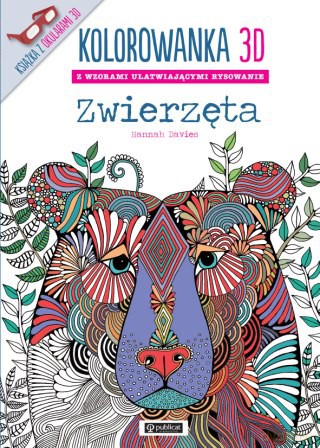 Zwierzęta kolorowanka 3D [KSIĄŻKA]