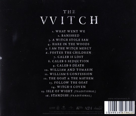 The Witch soundtrack (Mark Korven) [CD]