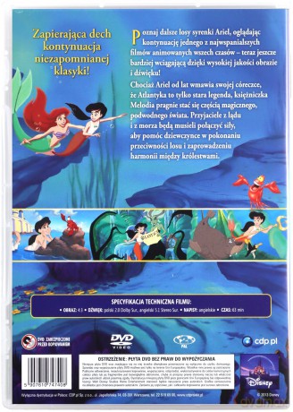 Mała Syrenka 2. Powrót do morza (Disney) [DVD]