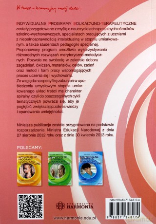 Indywidualne programy edukacyjno - terapeutyczne - Renata Naprawa, Alicja Tanajewska [KSIĄŻKA]