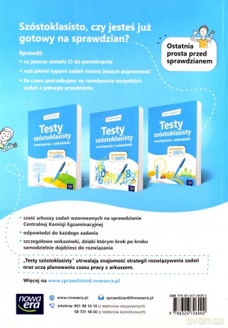 Język angielski Sprawdzian na 100% Testy szóstoklasisty - Aleksandra Prochalska-Stępień, Magdalena Shaw [KSIĄŻKA]