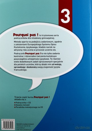Pourquoi pas! 3 Podręcznik - Michele Bosquet, Yolanda Rennes [KSIĄŻKA]