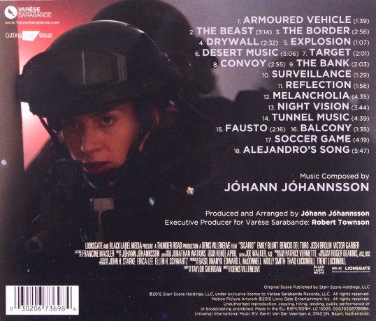Sicario soundtrack (Johann Johannsson) [CD]