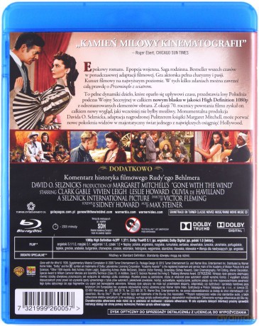 Przeminęło z wiatrem (Ikony Kina) [Blu-Ray]