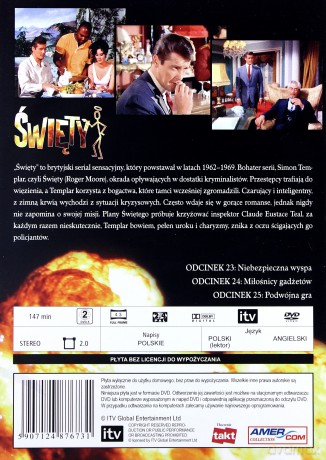 Święty 08: Niebezpieczna wyspa / Miłośnicy gadżetów / Podwójna gra [DVD]