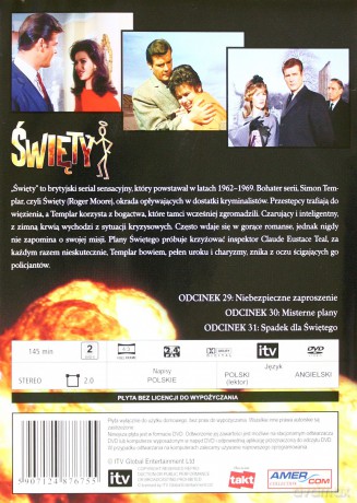 Święty 10: Niebezpieczne zaproszenie / Misterne plany / Spadek dla Świętego [DVD]