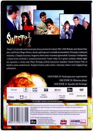 Święty 10: Niebezpieczne zaproszenie / Misterne plany / Spadek dla Świętego [DVD]