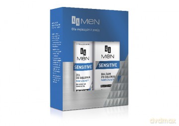 AA Zestaw Prezentowy Men Sensitive (balsam Po Goleniu 100ml+Żel Do Golenia 200ml)