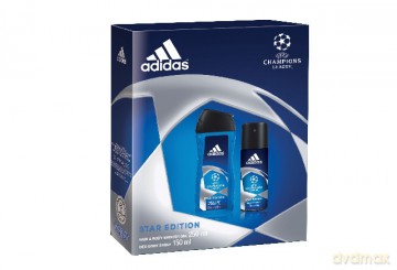 Adidas Zestaw Prezentowy Champions League Star Edition (deo Spray 150ml+Żel Pod Prysznic 250ml)