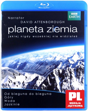 Planeta Ziemia 1, odcinki 1-4: Od bieguna do bieguna / Góry / Woda / Jaskinie (BBC) [Blu-Ray]