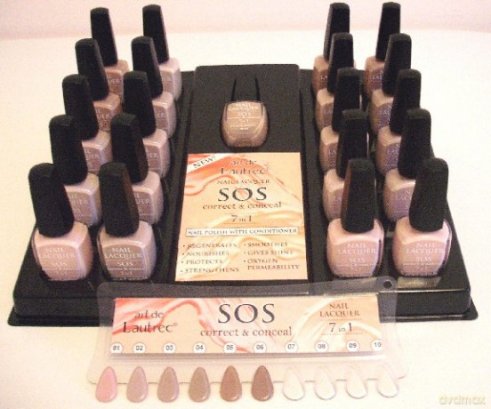 Ados Zestaw Lakier Nail Lacquer Sos/21szt/