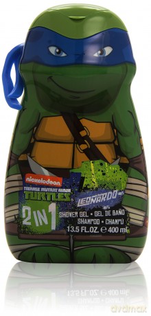 Air-Val Żółwie Ninja żel pod prysznic&Szampon 400ml Czerwony