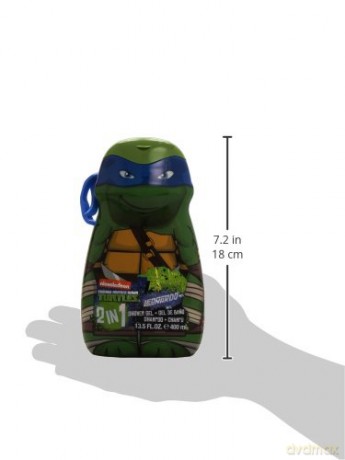 Air-Val Żółwie Ninja żel pod prysznic&Szampon 400ml Czerwony