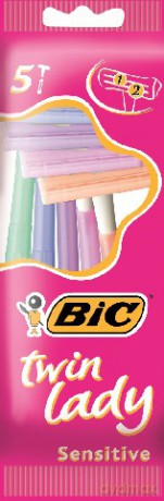 Bic Maszynka Do Golenia Twin Lady Sensitive Pouch 1op.-5szt