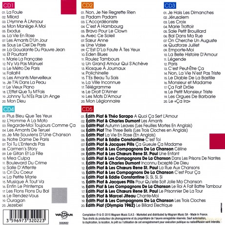 Edith Piaf: 100 Years - The Anthology [BOX] [5CD]