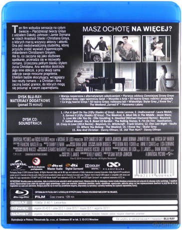 Pięćdziesiąt twarzy Greya (Edycja Limitowana) [Blu-Ray]+[CD]