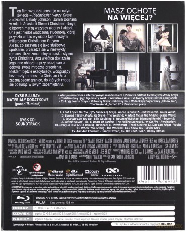 Pięćdziesiąt twarzy Greya (Edycja Limitowana) [Blu-Ray]+[CD]