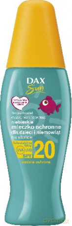 Dax Sun Mleczko Niebieskie Dla Dzieci I Niemowląt Na Słońce Spf 20 150ml
