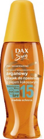 Dax Sun Olejek Arganowy Do Opalania Z Olejem Kokosowym Spf 15 150ml