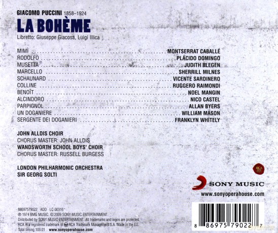 Georg Solti: Puccini: La Boheme [2CD]
