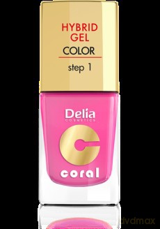 Delia Cosmetics Coral Hybrid Gel Emalia Do Paznokci Nr 22 Landrynkowy Róż 11ml