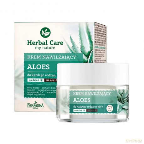 Farmona Herbal Care Krem Nawilżający Z Aloesem Na Dzień I Noc 50ml