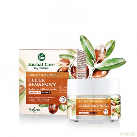 Farmona Herbal Care Krem Odżywczy Z Olejkiem Arganowym Na Dzień I Noc 50ml
