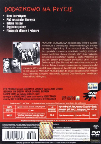 Anatomy of a Murder (Anatomia morderstwa) [DVD]