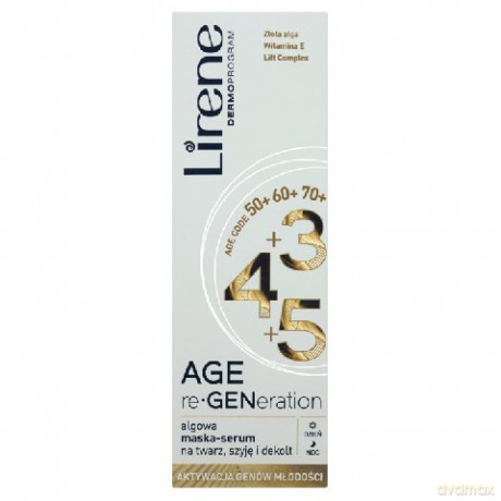 Lirene Age Re-Generaton 50+ 60+ 70+ Maska-Serum