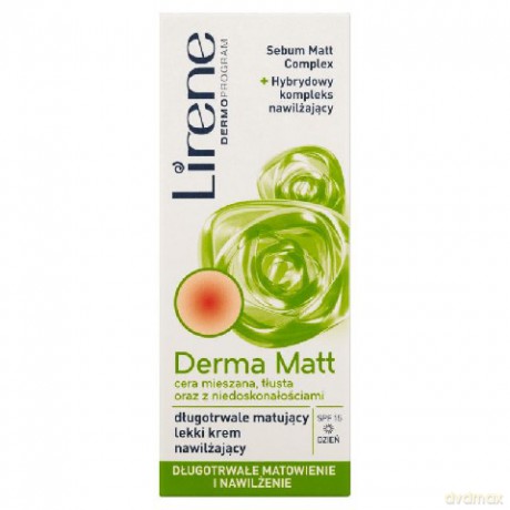 Lirene Derma Matt Lekki Krem Nawilżający Dzien 30ml