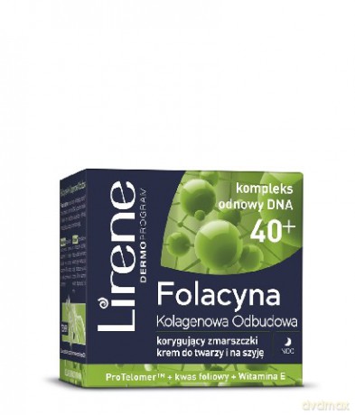 Lirene Folacyna Kolagenowa Odbudowa Noc 40+