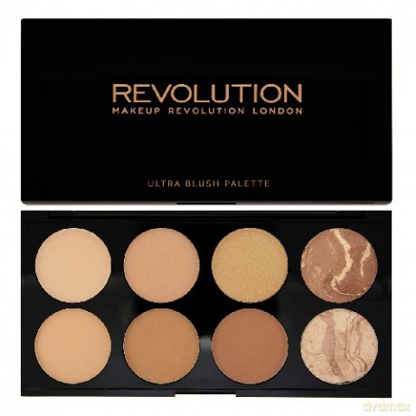Makeup Revolution Blush Palette 8 Zestaw Bronzerów I Rozświetlaczy All About Bronze 13g