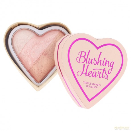 Makeup Revolution Blushing Hearts Róż Peachy Pink Kisses 10g