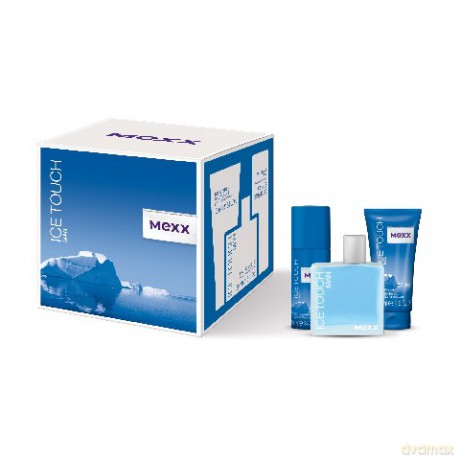 Mexx Zestaw Prezentowy Ice Touch Man (woda Toaletowa 50ml+Żel Pod Prysznic 50ml+Dezodorant Spray 150ml)