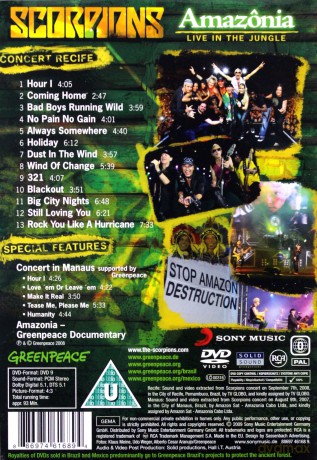 Scorpions: Amazonia - Live in the Jungle  [DVD]