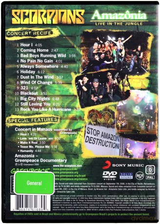 Scorpions: Amazonia - Live in the Jungle  [DVD]