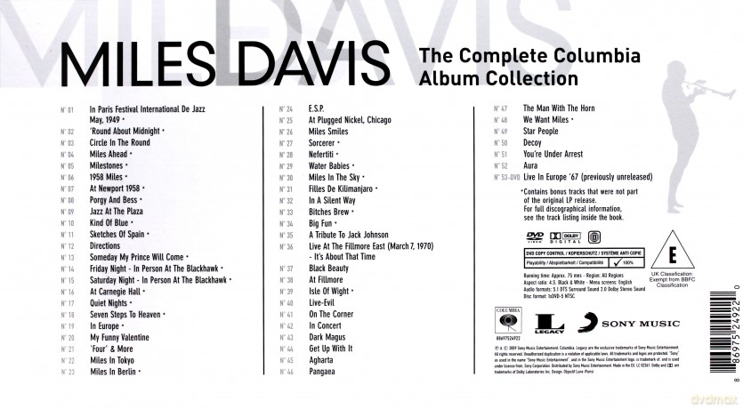 Miles Davis: The Complete Miles Davis [BOX] (70CD)+[DVD]