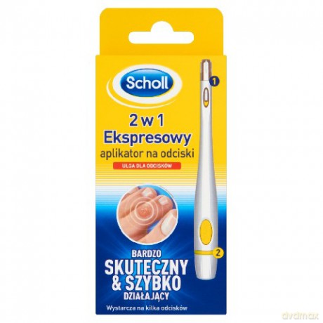 Scholl Problemy Stóp Ekspresowy Aplikator Na Odciski 2w1 1szt