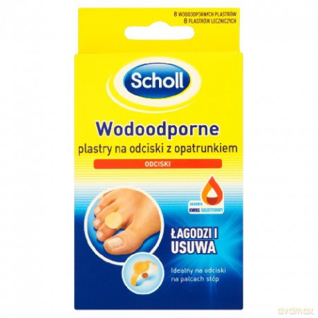 Scholl Problemy Stóp Plastry Na Odciski Wodoodporne 1 Op-8szt