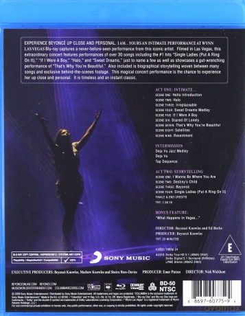Beyonce: I Am...Yours. An Intimate Performance At Wynn Las Vegas [Blu-Ray]