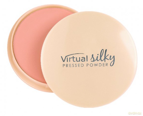 Virtual Puder Prasowany Z Jedwabiem Nr 12 Porcelanowy Beż