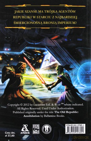 Zagłada the Old Republic Star Wars (Gwiezdne Wojny) - Drew Karpyshyn [KSIĄŻKA]