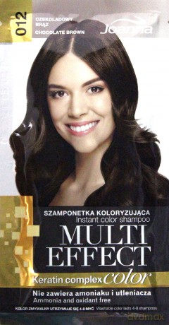 Joanna Multi Effect Color Keratin Complex Szamponetka 12 Czekoladowy Brąz 35g