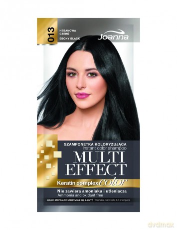 Joanna Multi Effect Color Keratin Complex Szamponetka 13 Hebanowa Czerń 35g