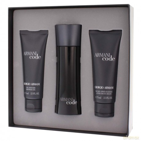 Giorgio Armani Armani Code pour Homme Zestaw - woda toaletowa 75 ml spray + balsam po goleniu 75 ml + żel pod prysznic 75 ml