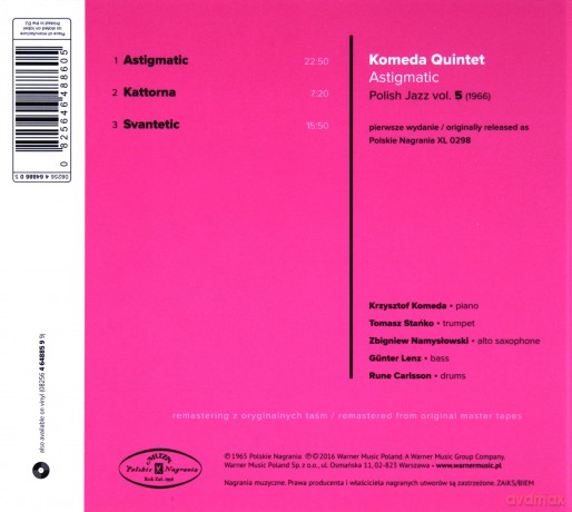Komeda Quintet: Astigmatic [CD]
