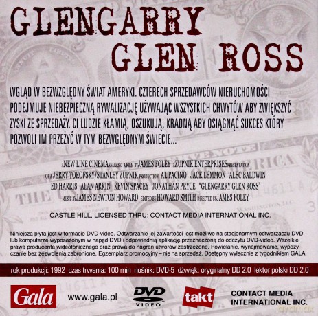 Glengarry Glen Ross (Wydanie gazetowe)[DVD]